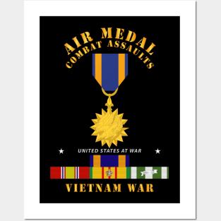 Air Medal - Combat Assaults w VN SVC w Air Medal Ribbon Posters and Art